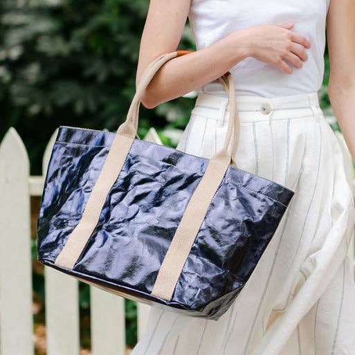 GIULIA CARRYALL TOTE BAG: Mou / Large