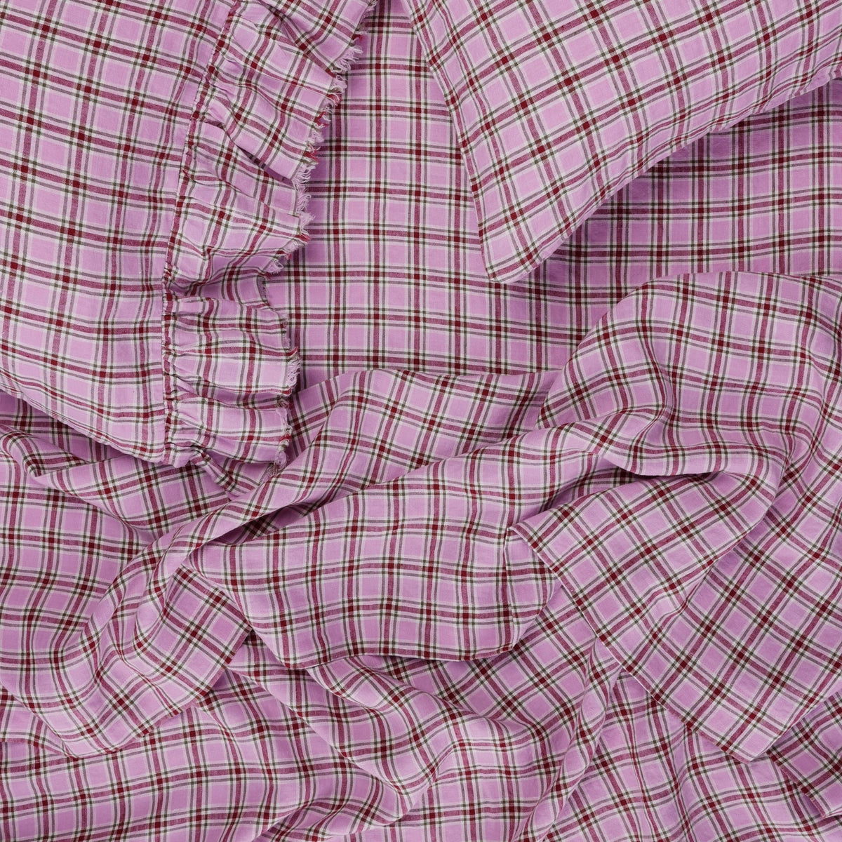 Marmelatta Check Flat Sheet