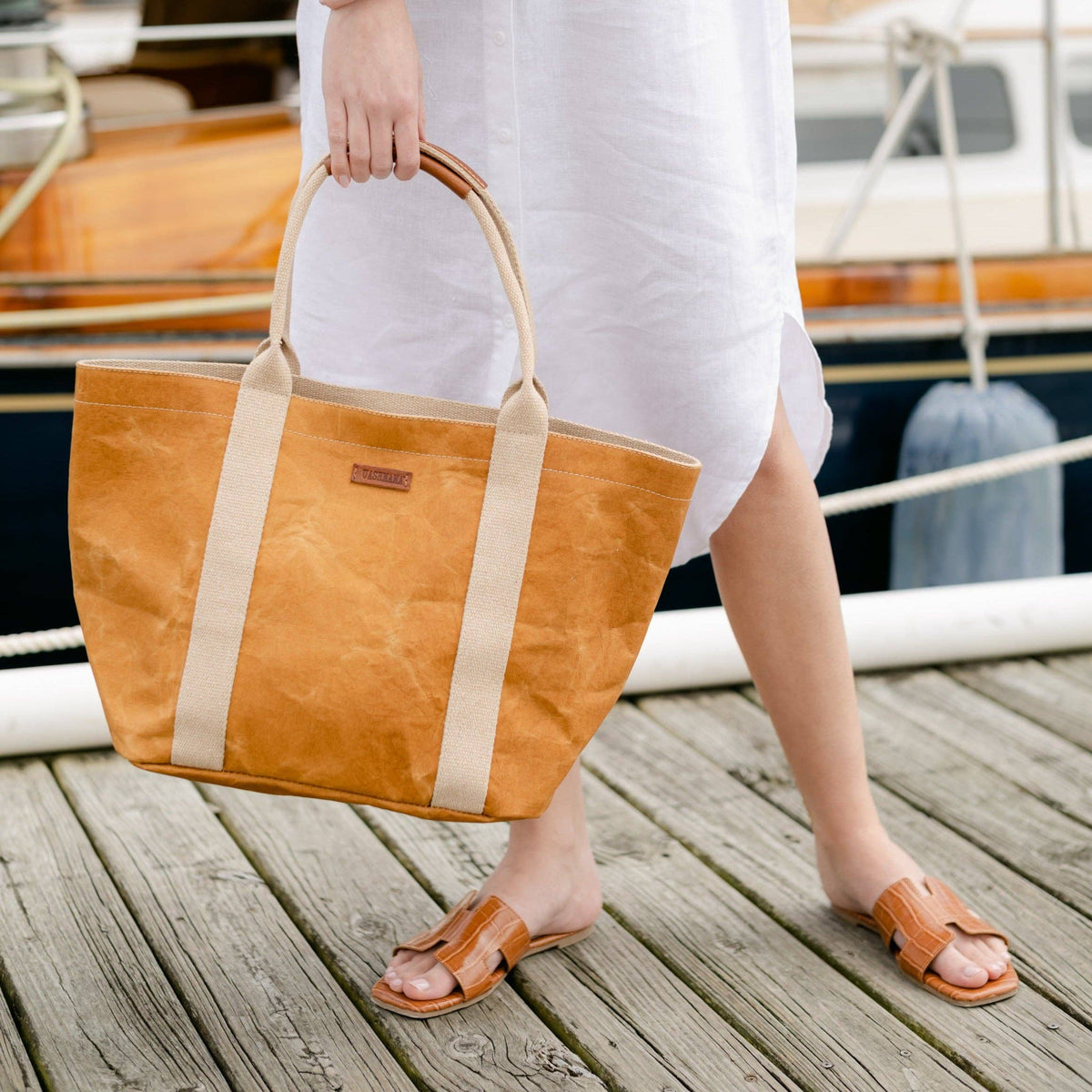 GIULIA CARRYALL TOTE BAG: Cachemire / Small
