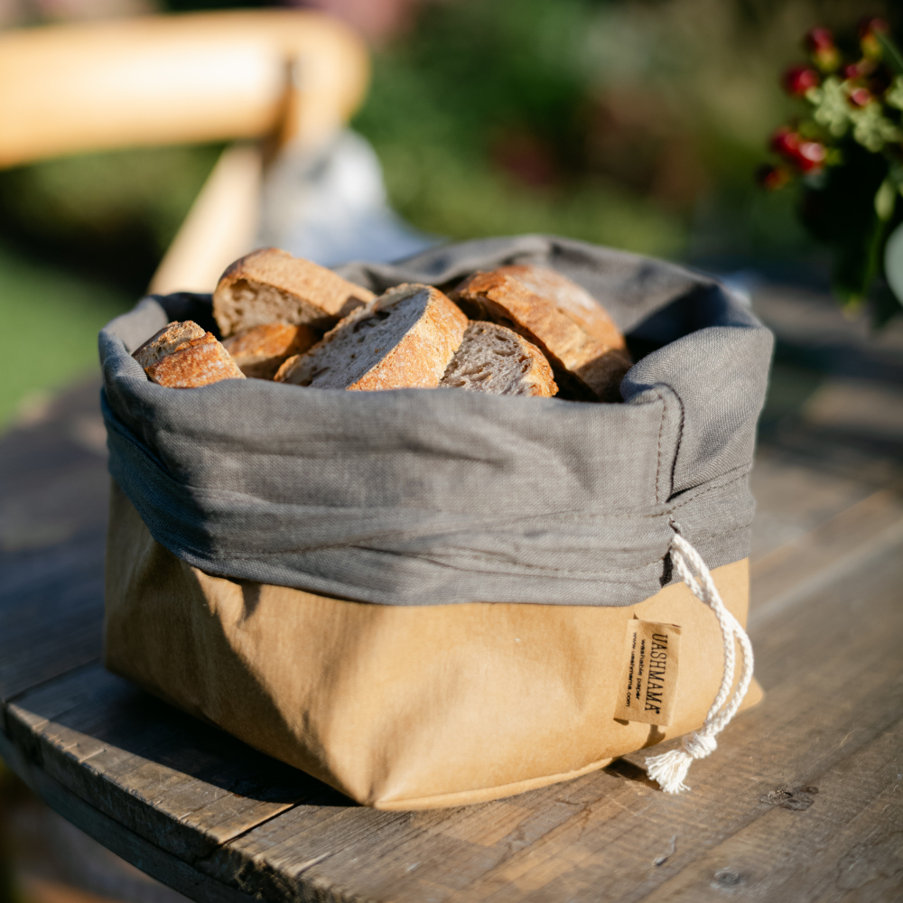 PORTA PANE BREAD STORAGE BAG: Inchiostro