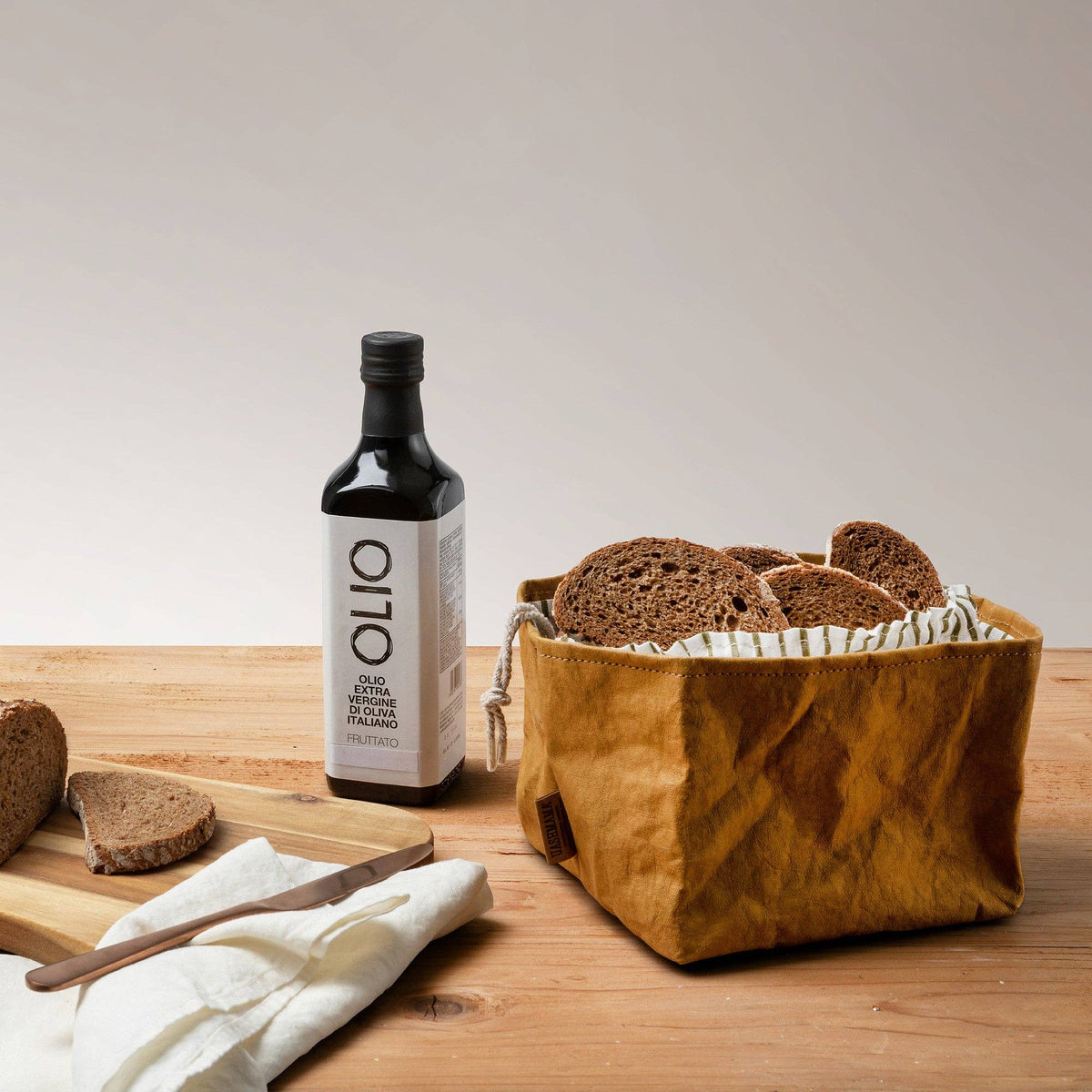 PORTA PANE BREAD STORAGE BAG: Inchiostro