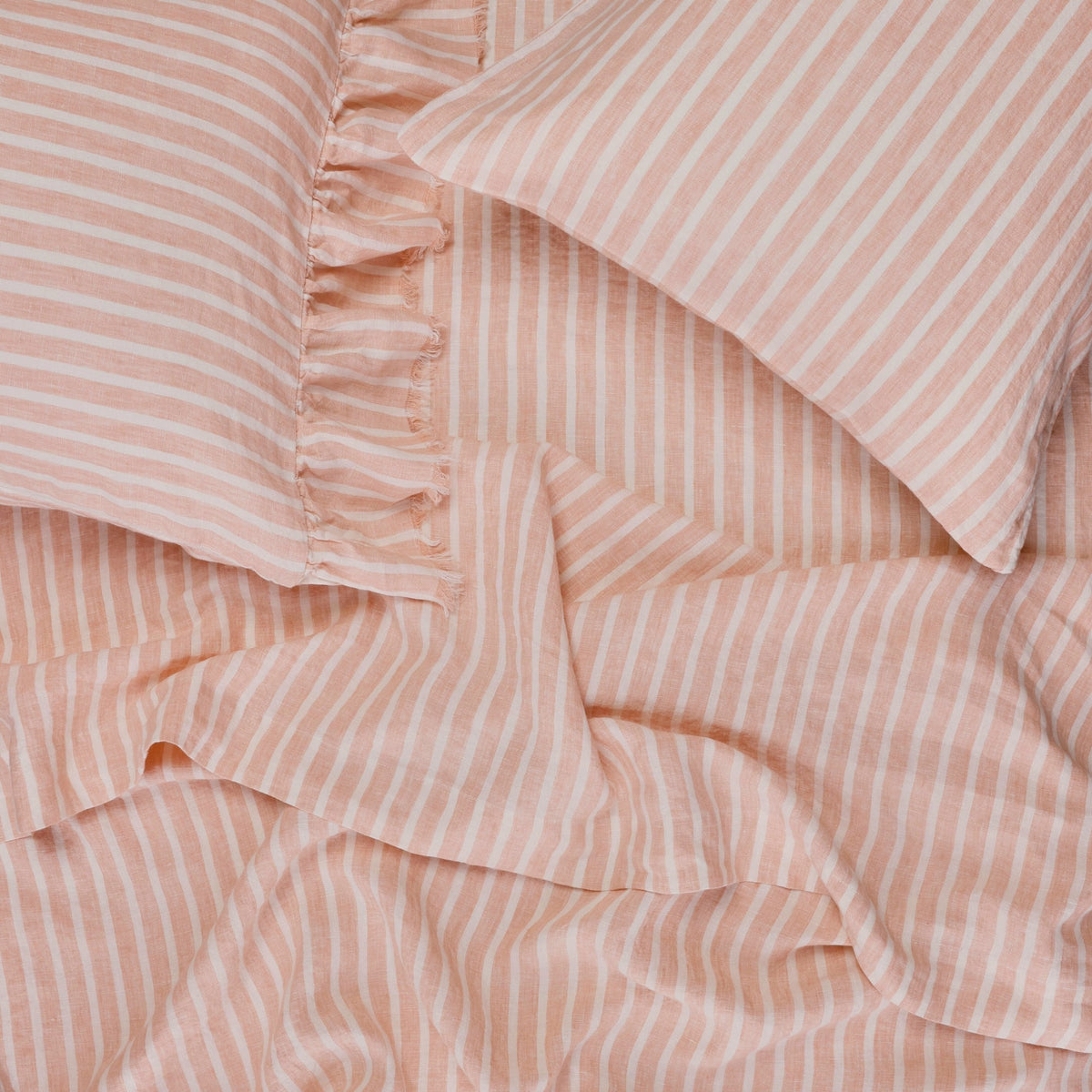 Pesca Stripe Flat Sheet