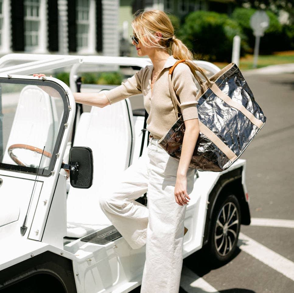 GIULIA CARRYALL TOTE BAG: Mou / Small