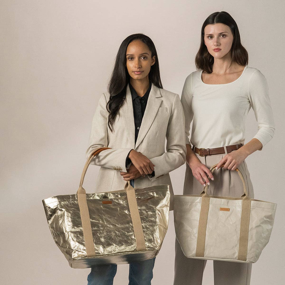 GIULIA CARRYALL TOTE BAG: Mou / Small