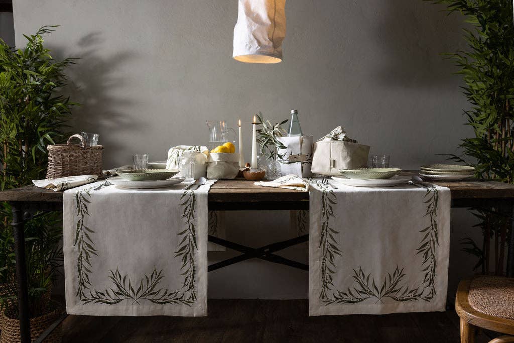 PORTA PANE BREAD STORAGE BAG OLIVA LEAF