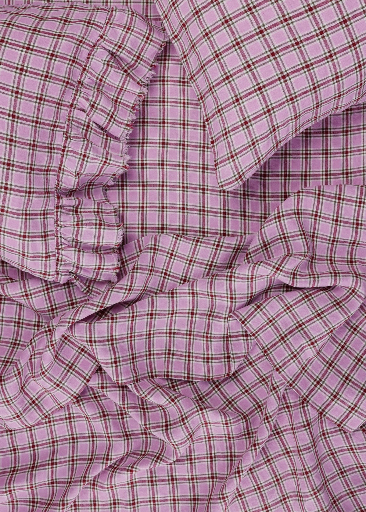 Marmelatta Check Flat Sheet