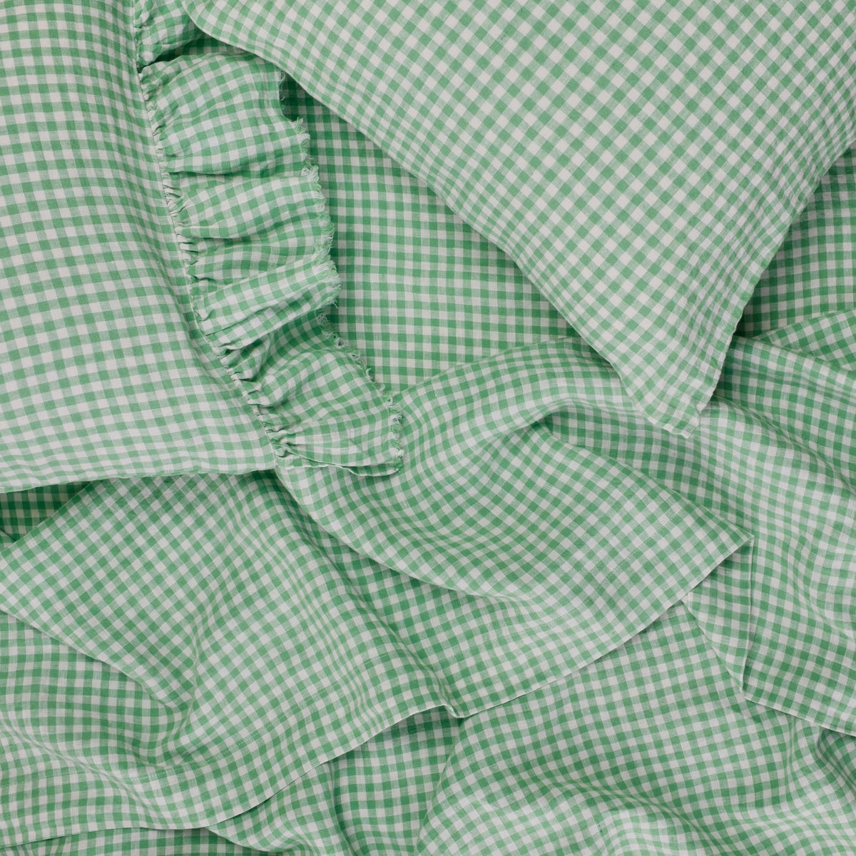 Fresco Gingham Flat Sheet