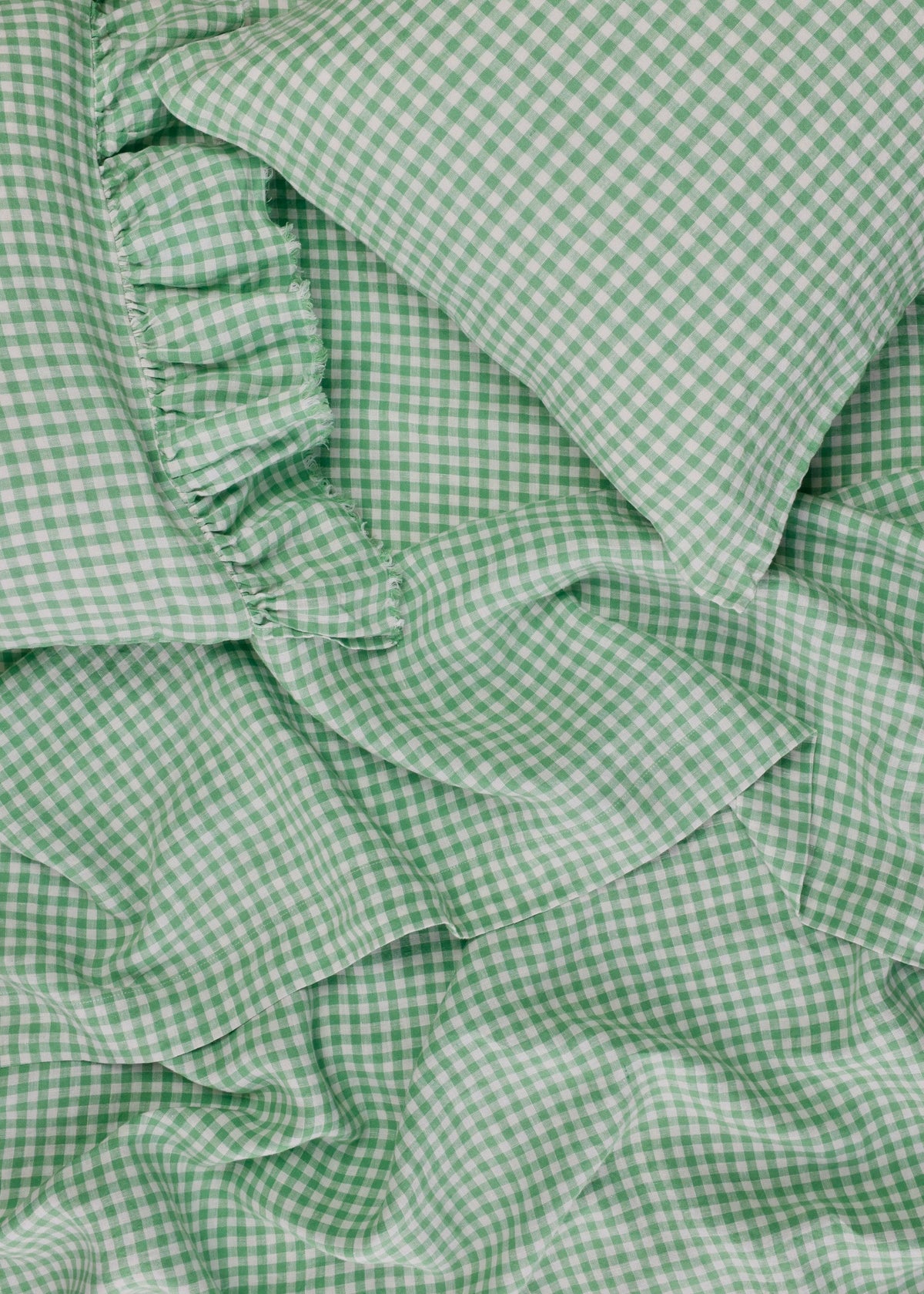 Fresco Gingham Flat Sheet