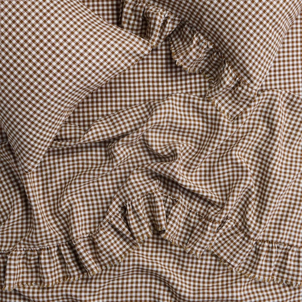 NEW - Gumnut Gingham Fitted Sheet