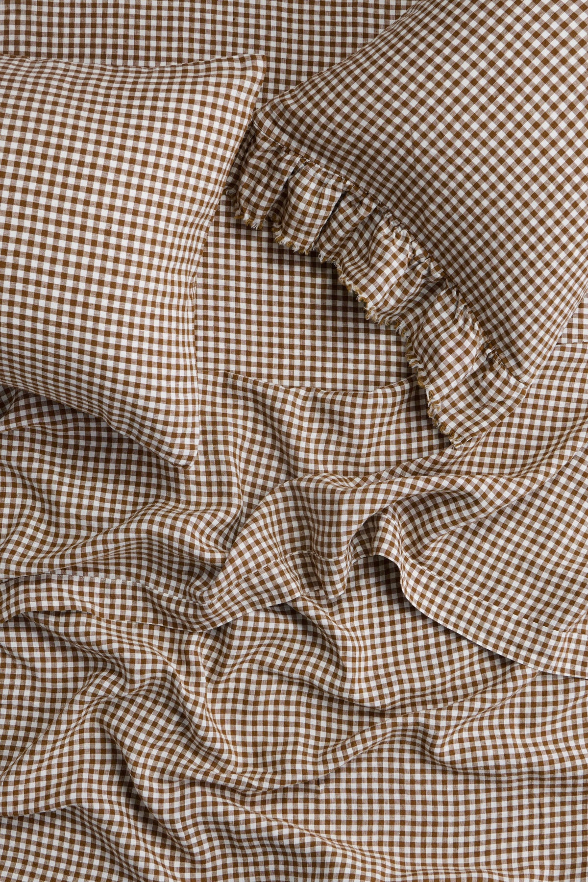 NEW - Gumnut Gingham Flat Sheet