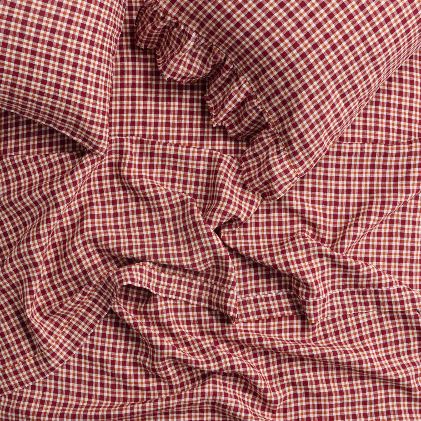 NEW - Grevillea Check Flat Sheet