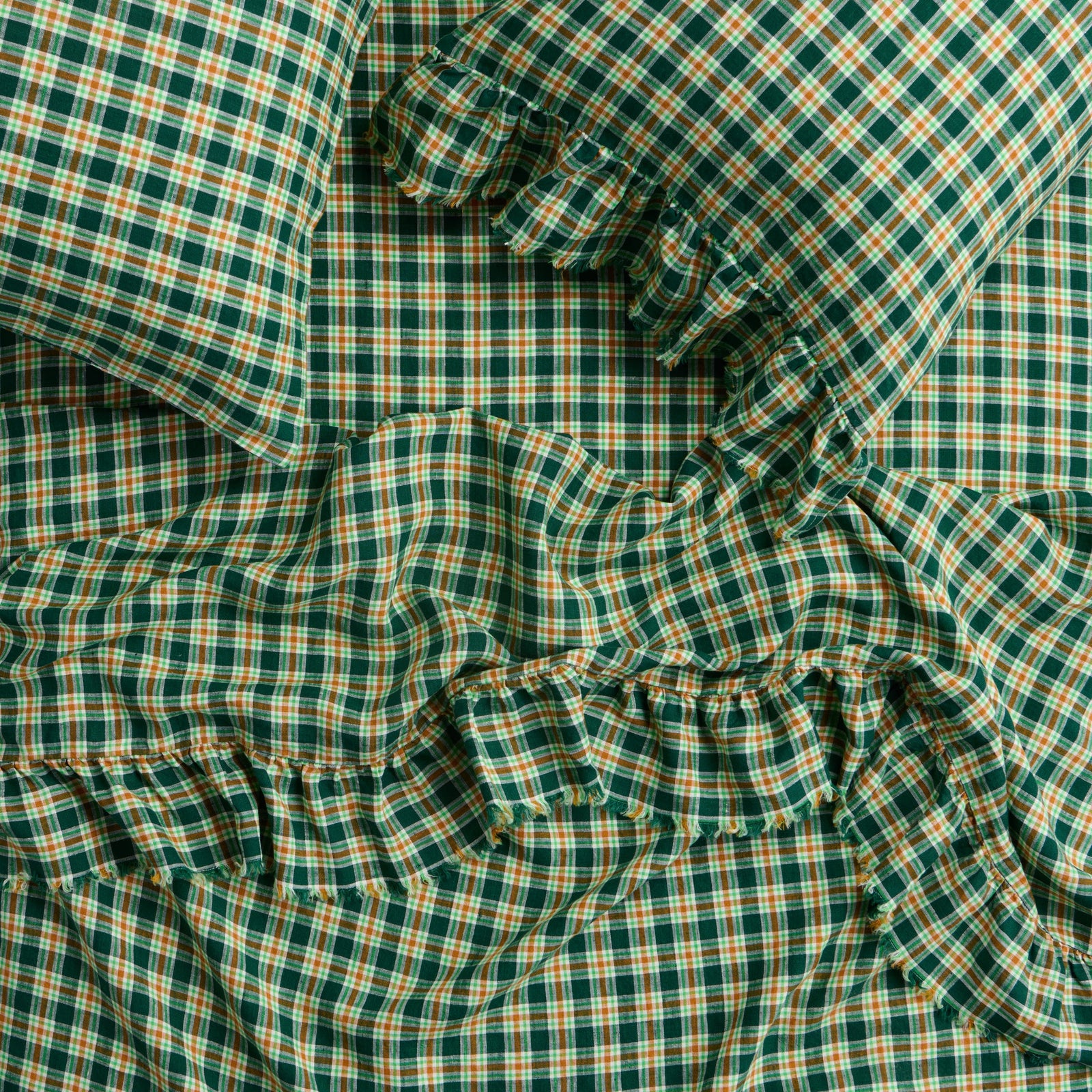 NEW - Banksia Check Flat Sheet