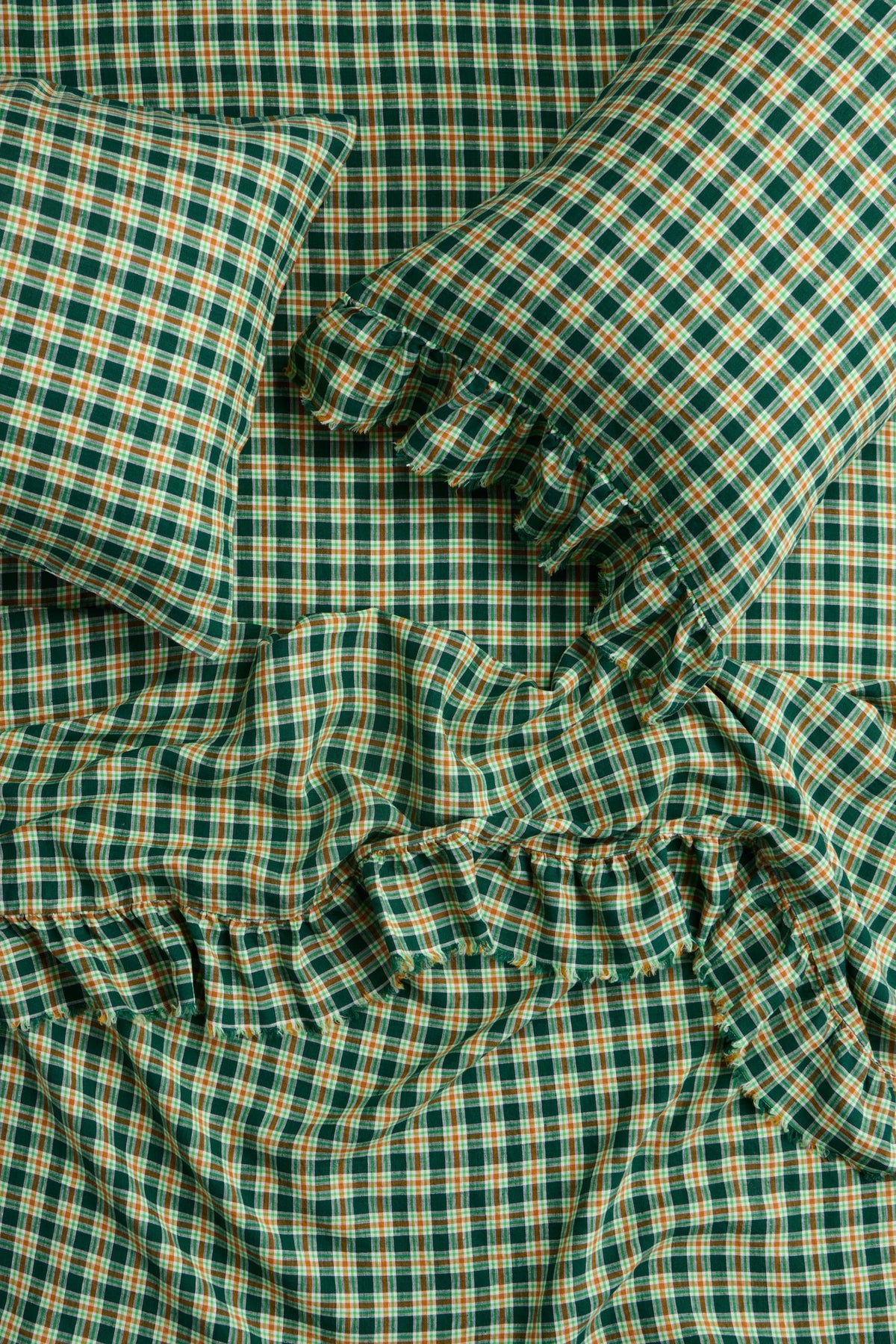 NEW - Banksia Check Fitted Sheet