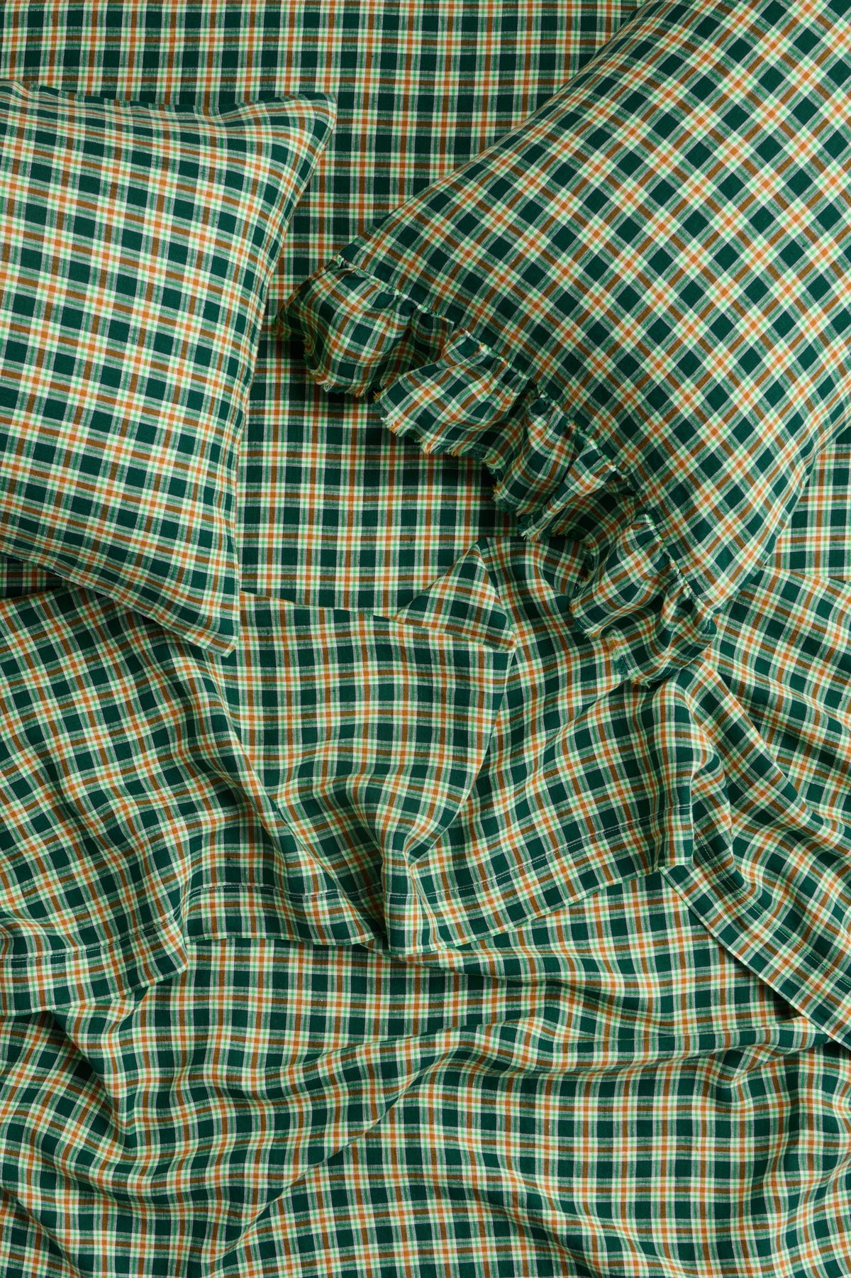 NEW - Banksia Check Fitted Sheet