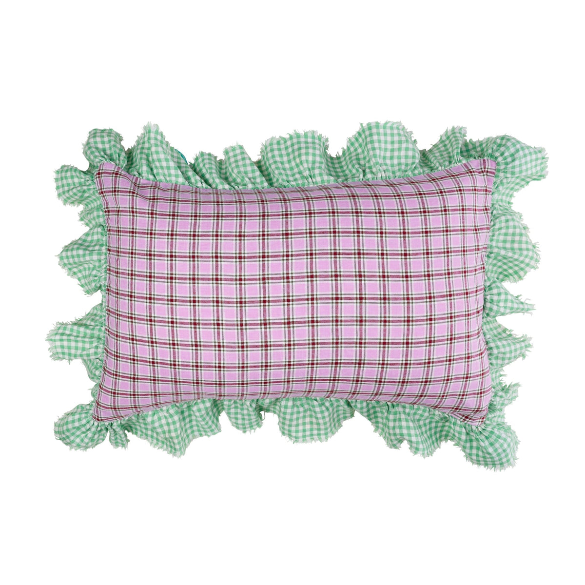 Marmelatta Check Full Ruffle Pillowcase Set