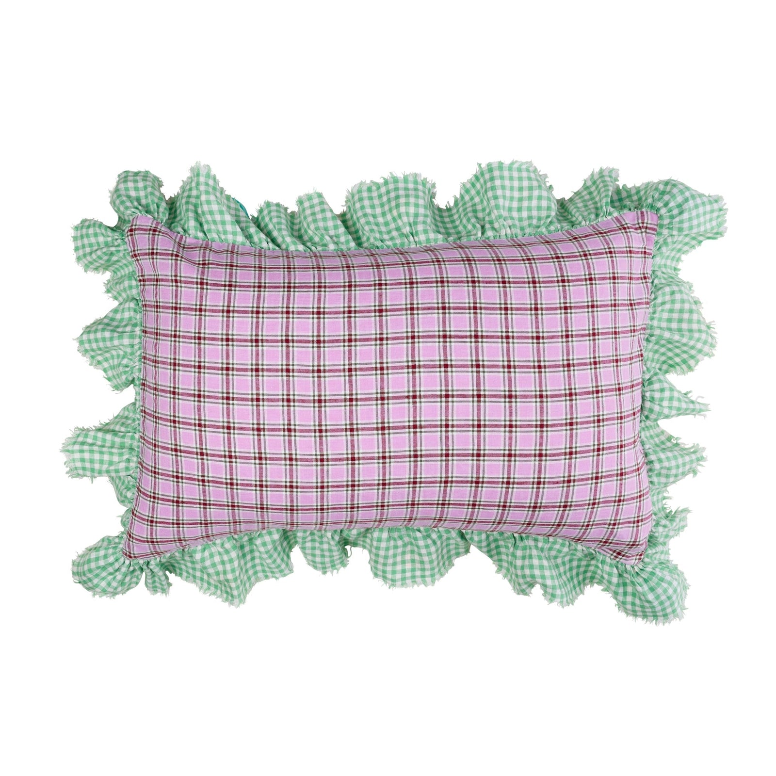 Marmelatta Check Full Ruffle Pillowcase Set
