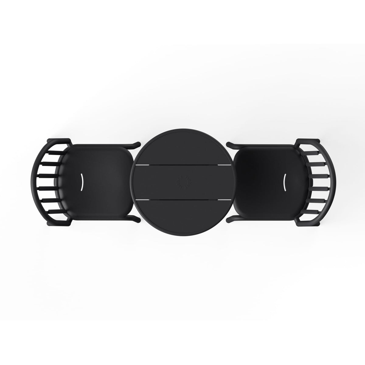 Fatboy Fred&#39;s Bistro Set in anthracite showcasing a contemporary design with a sturdy table and chairs, ideal for sophisticated outdoor dining.