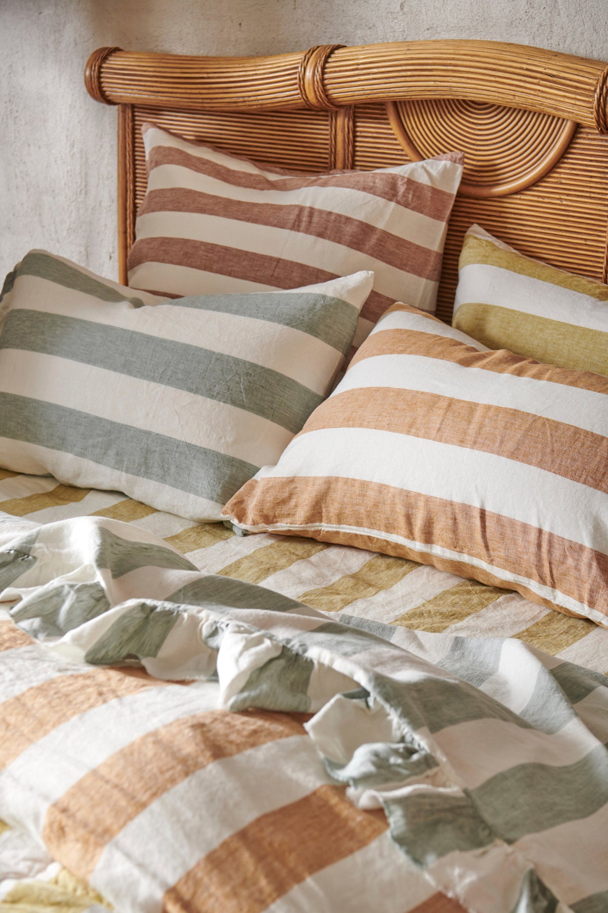 Turmeric Stripe Pillowcase Sets