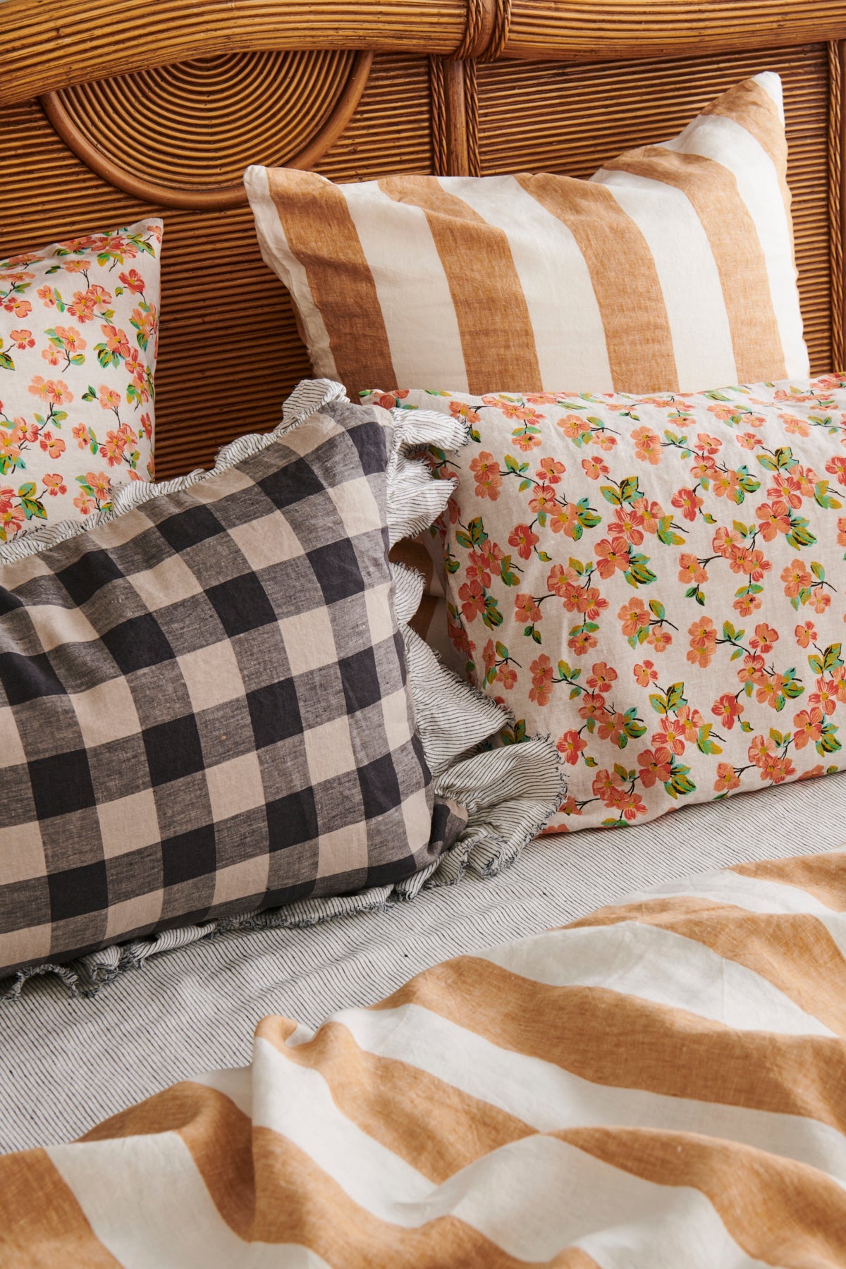 Turmeric Stripe Pillowcase Sets