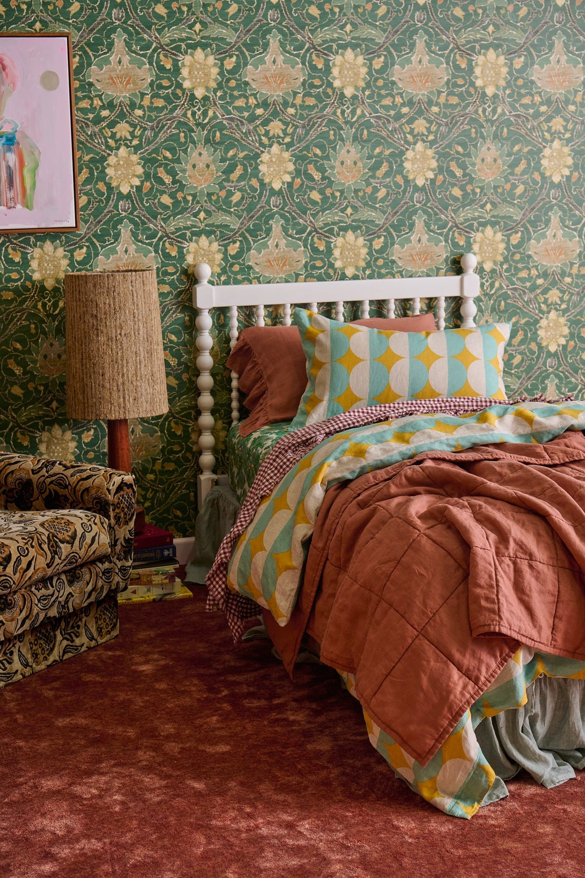 Joan Floral Fitted Sheet