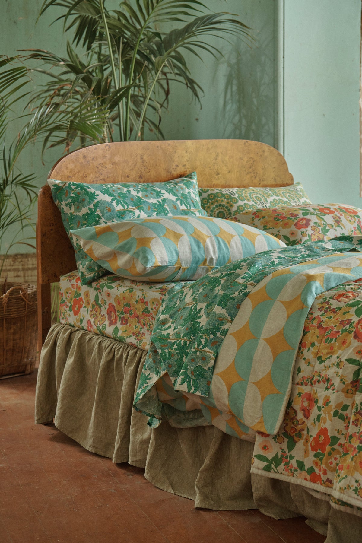 Joan Floral Flat Sheet