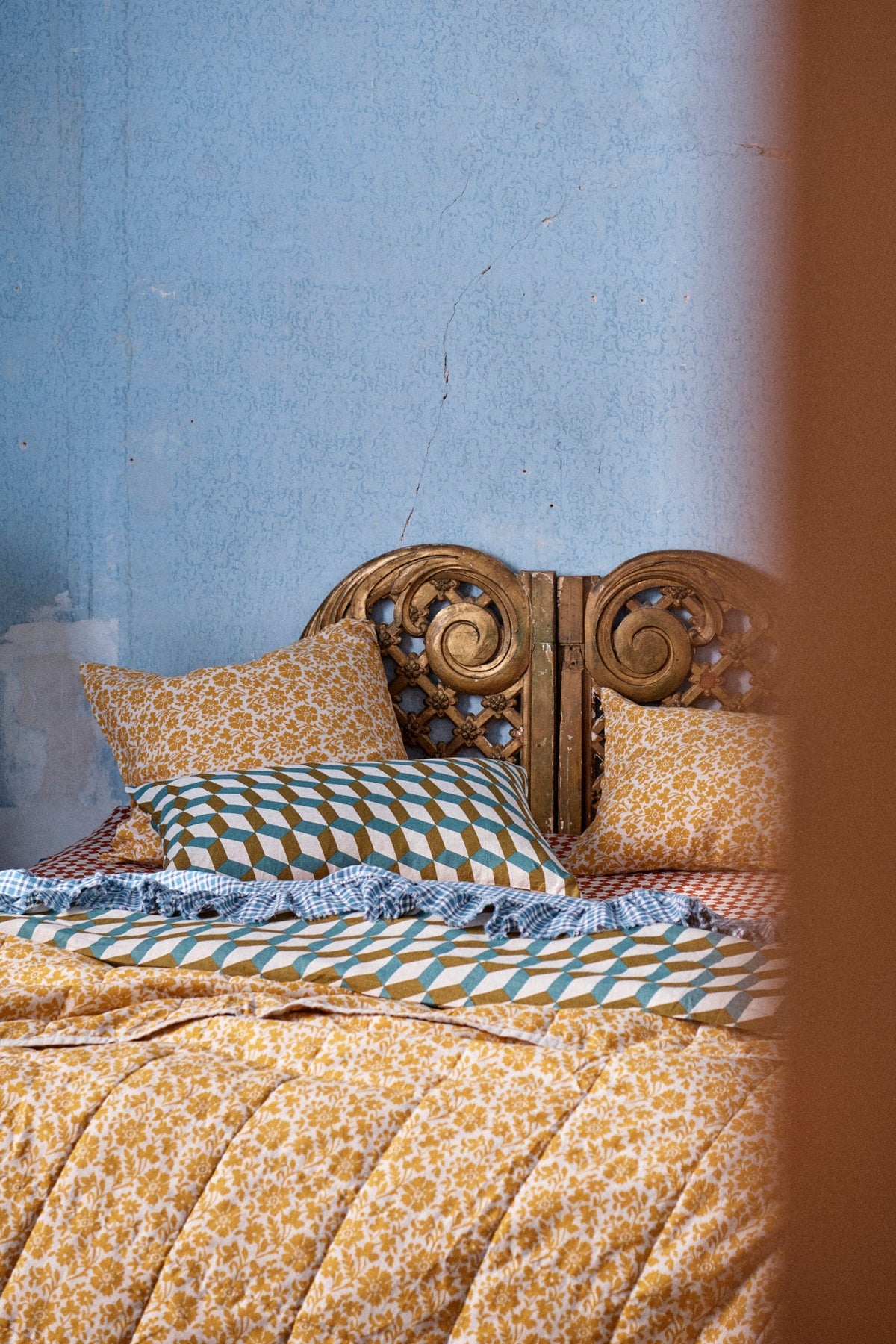 Cefalù Check Flat Sheet