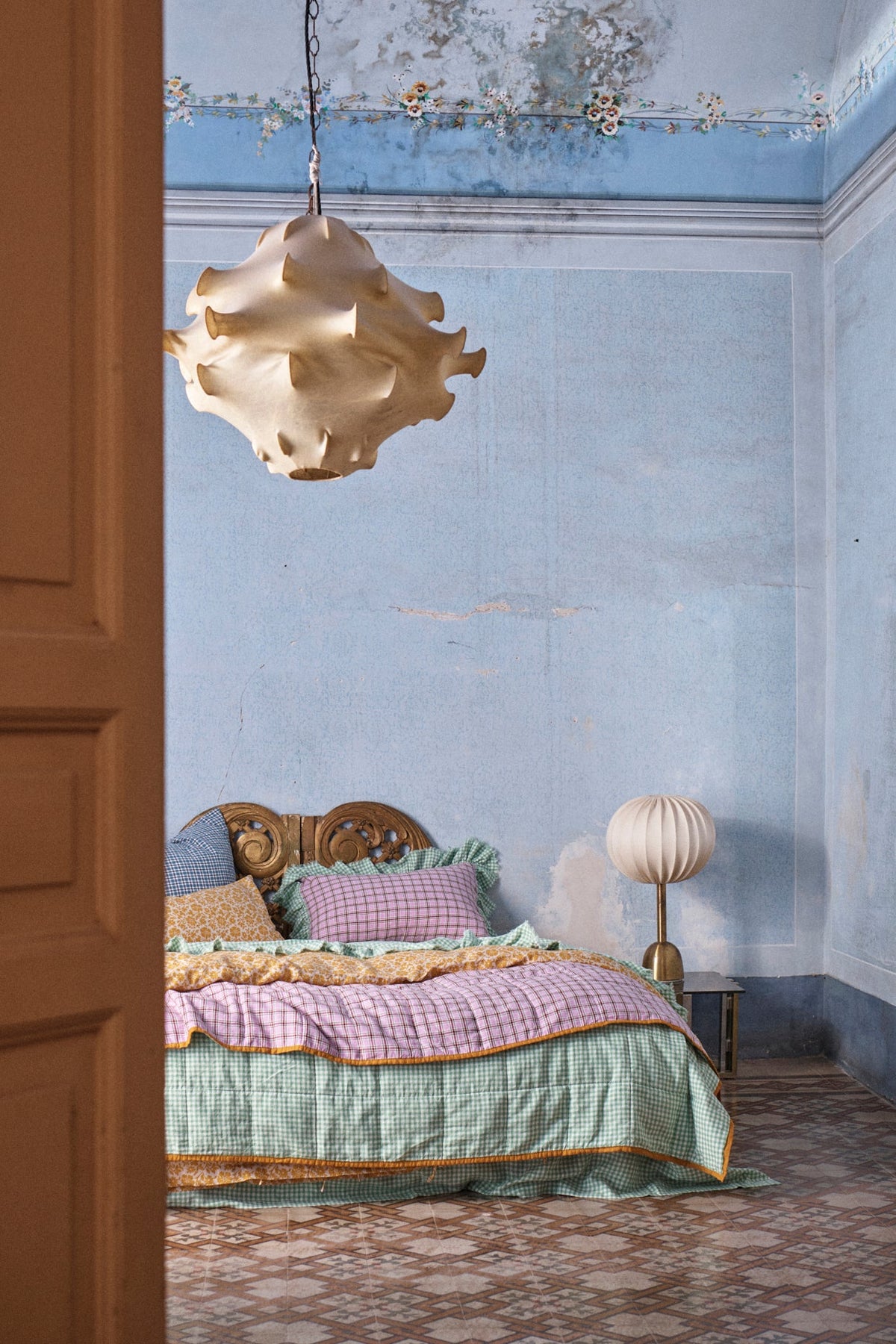Fresco Gingham Flat Sheet