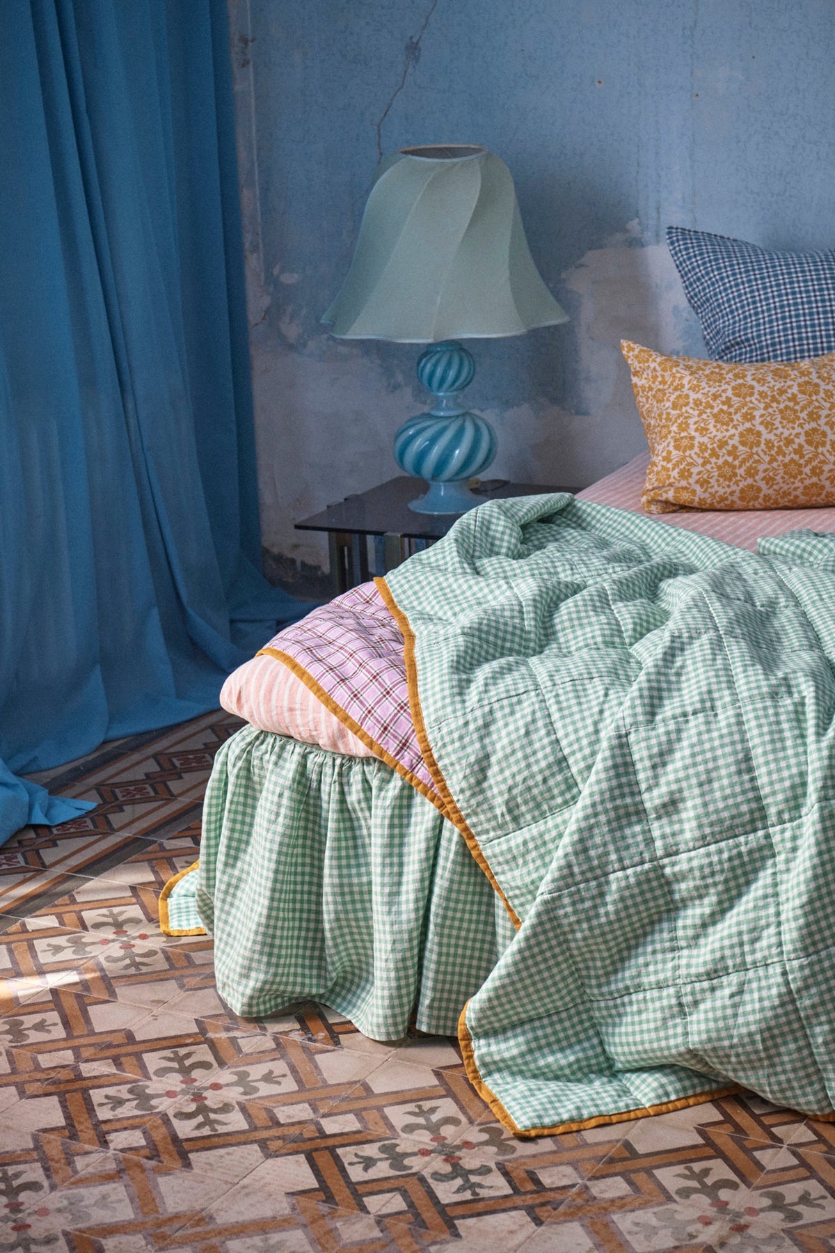 Pesca Stripe Fitted Sheet