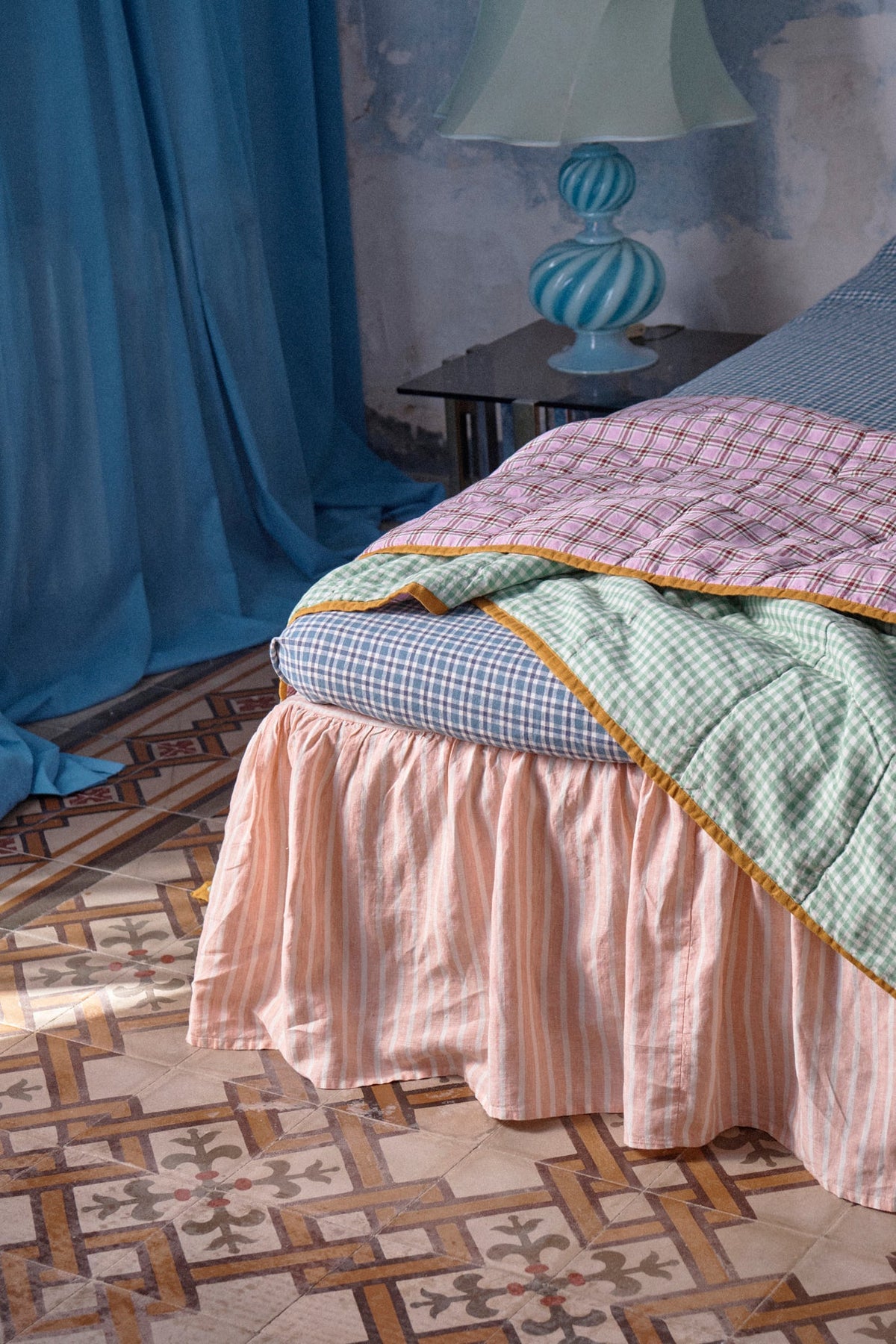 Cefalù Check Fitted Sheet