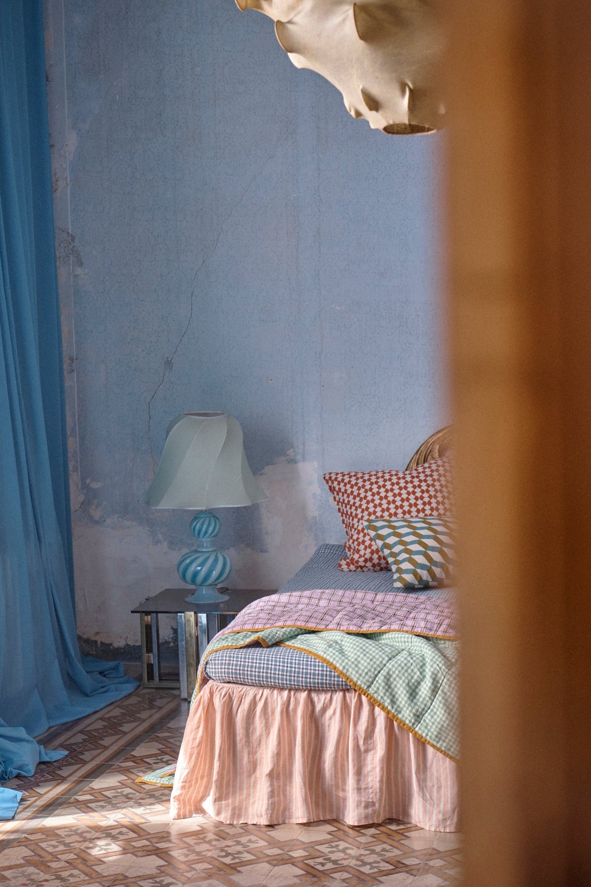 Cefalù Check Fitted Sheet