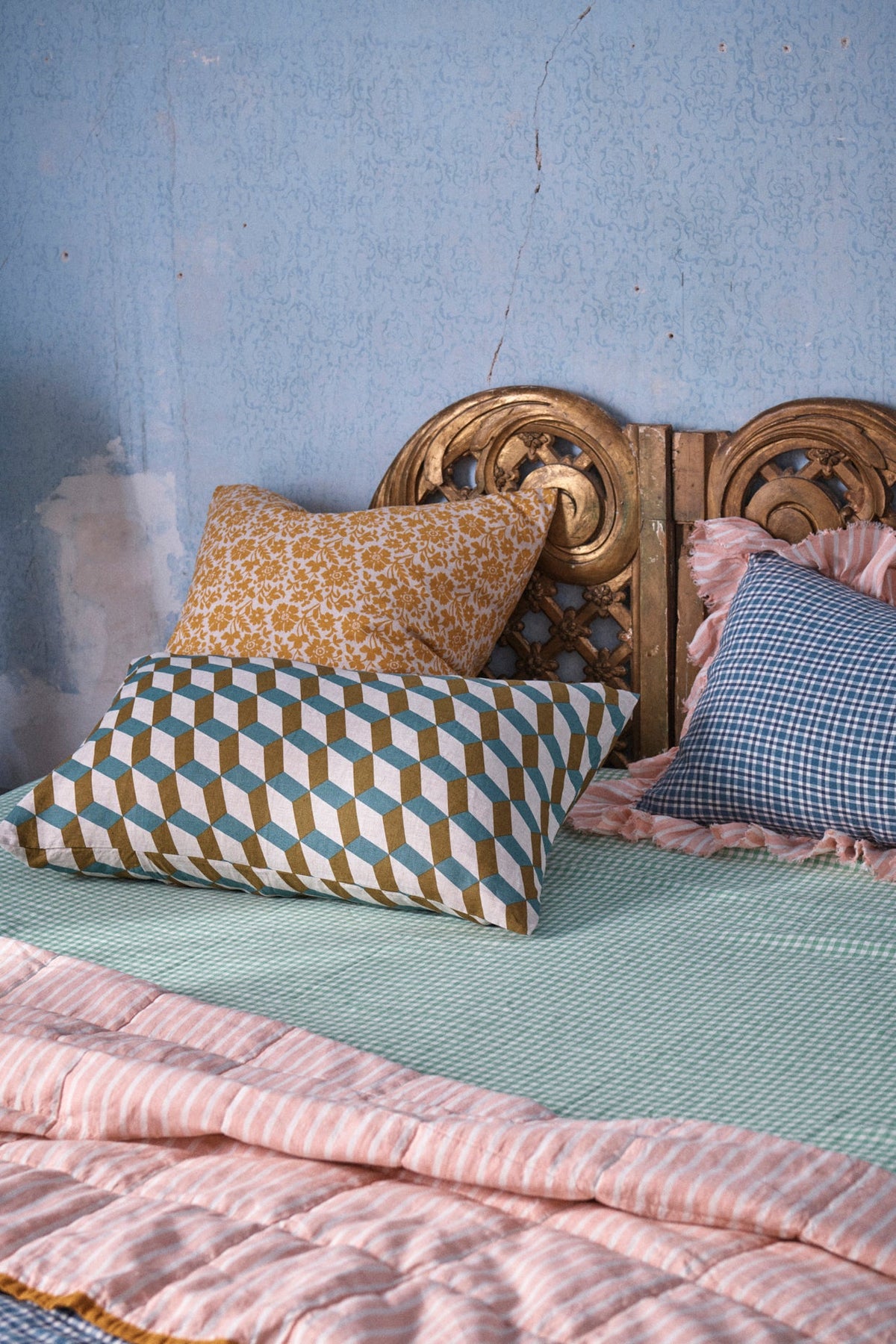 Fresco Gingham Fitted Sheet
