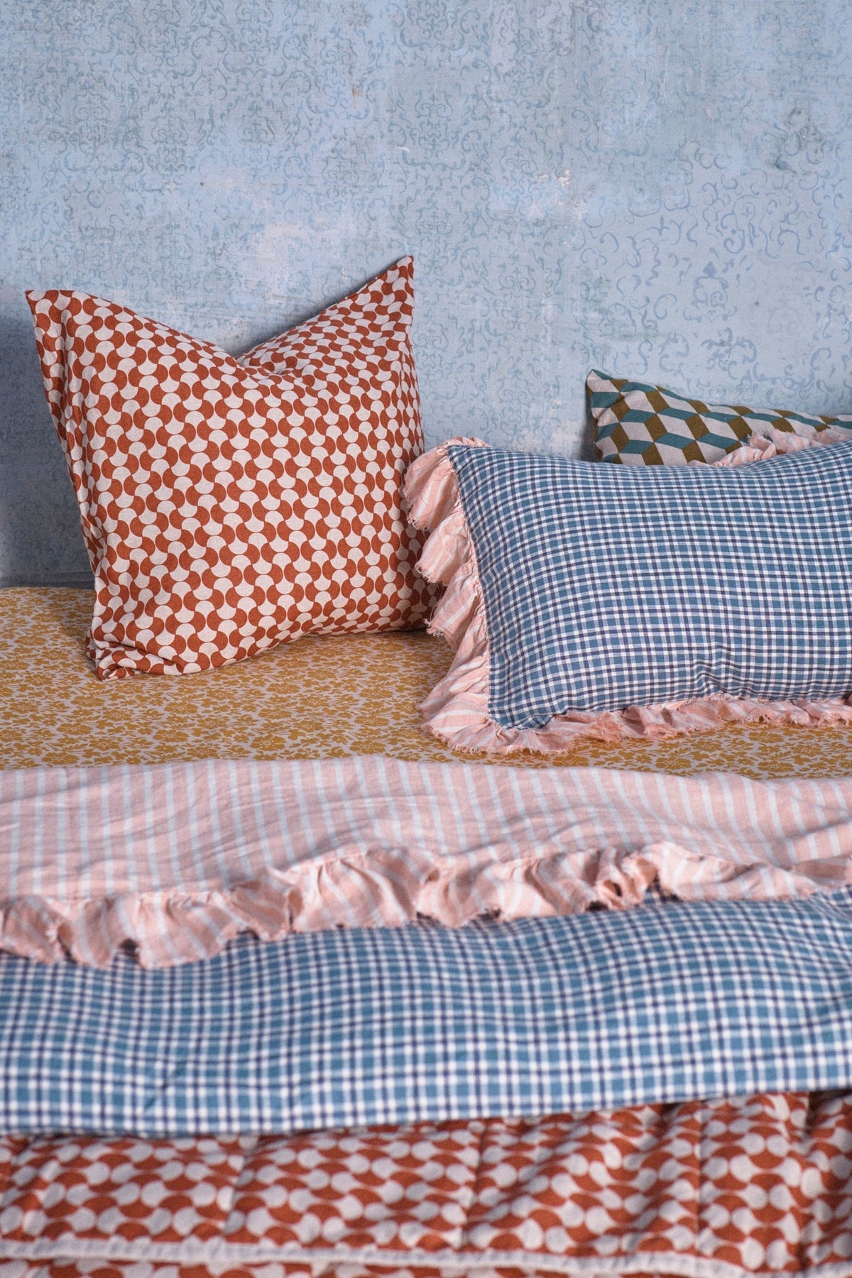 Pesca Stripe Flat Sheet