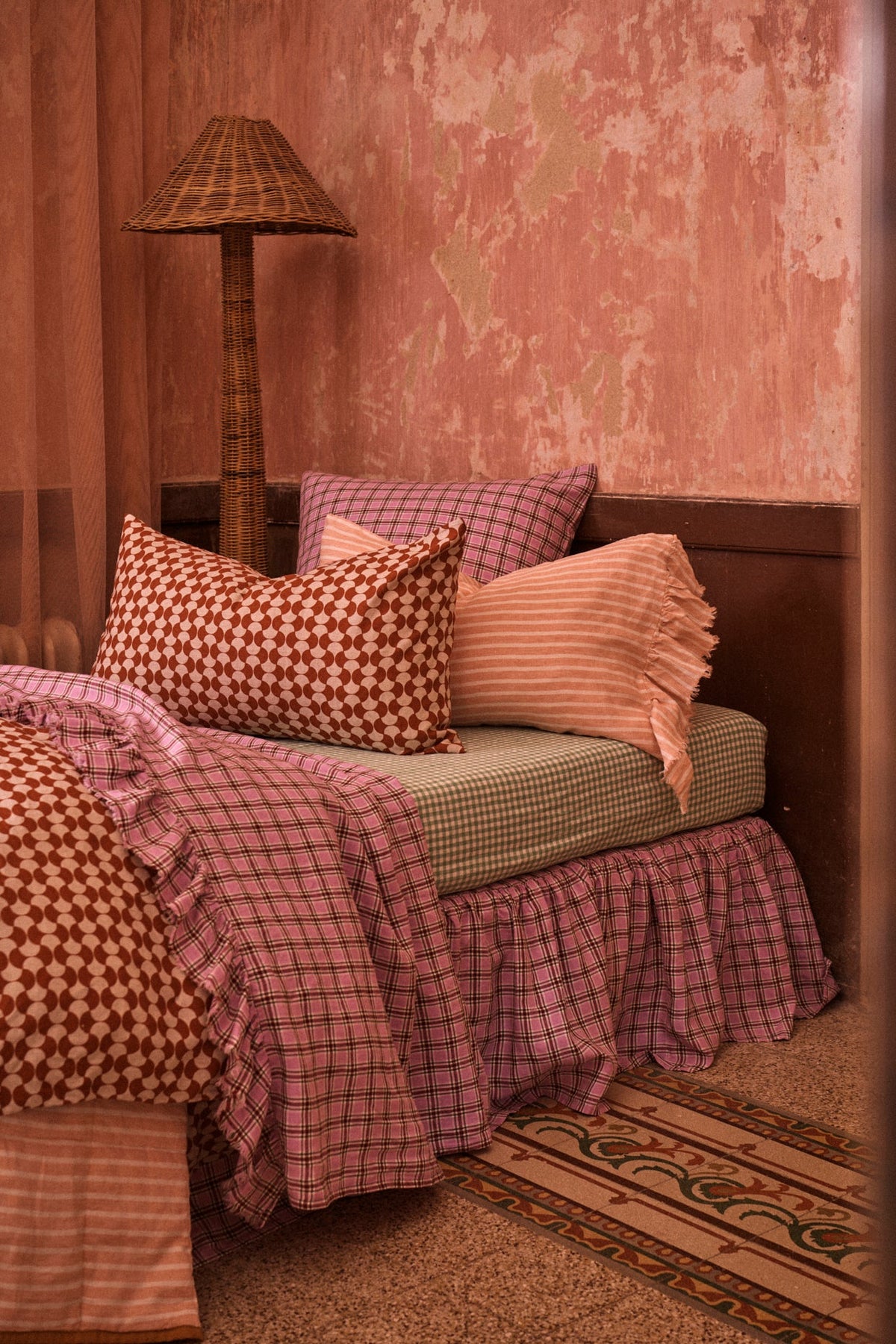 Marmelatta Check Flat Sheet