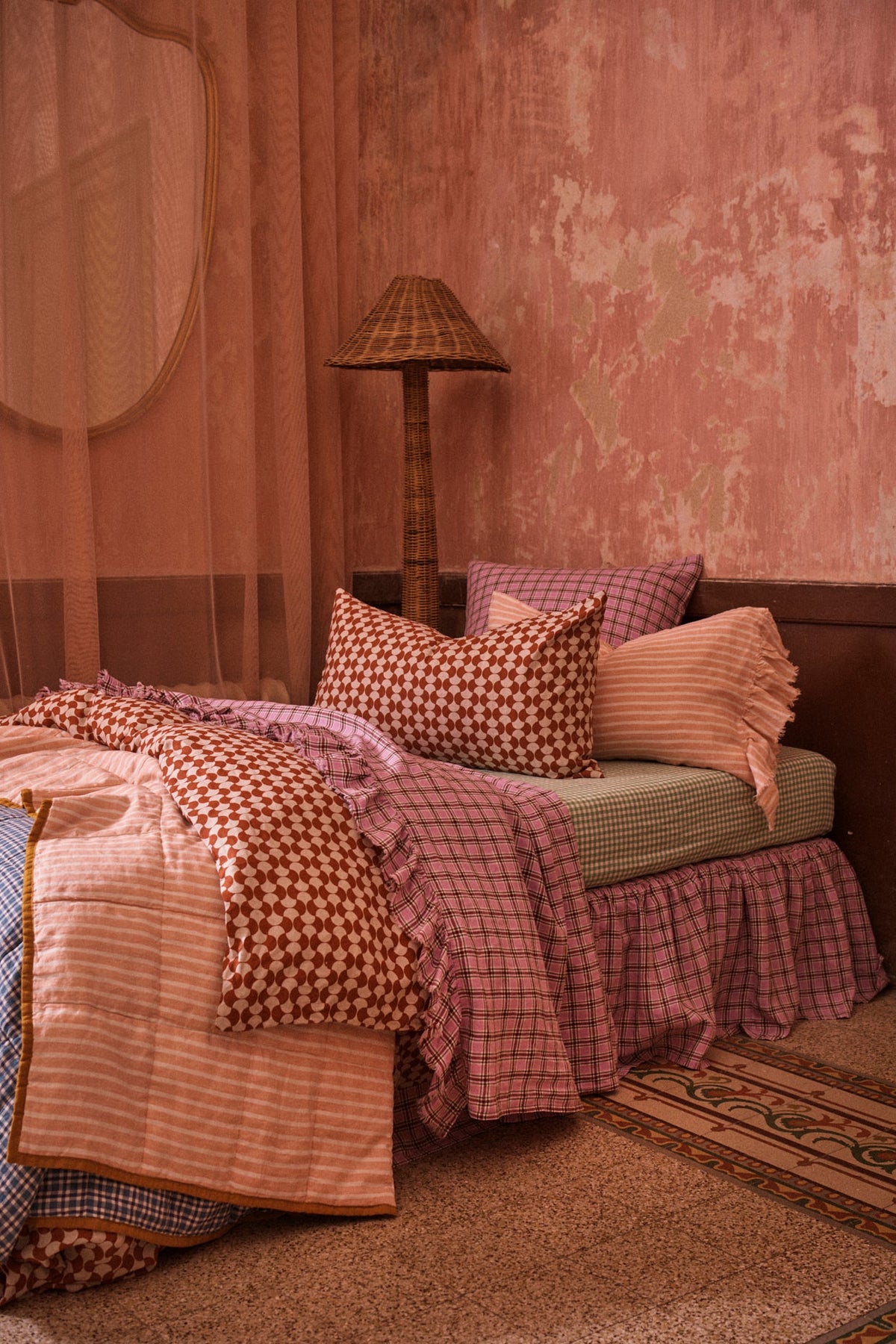 Marmelatta Check Flat Sheet