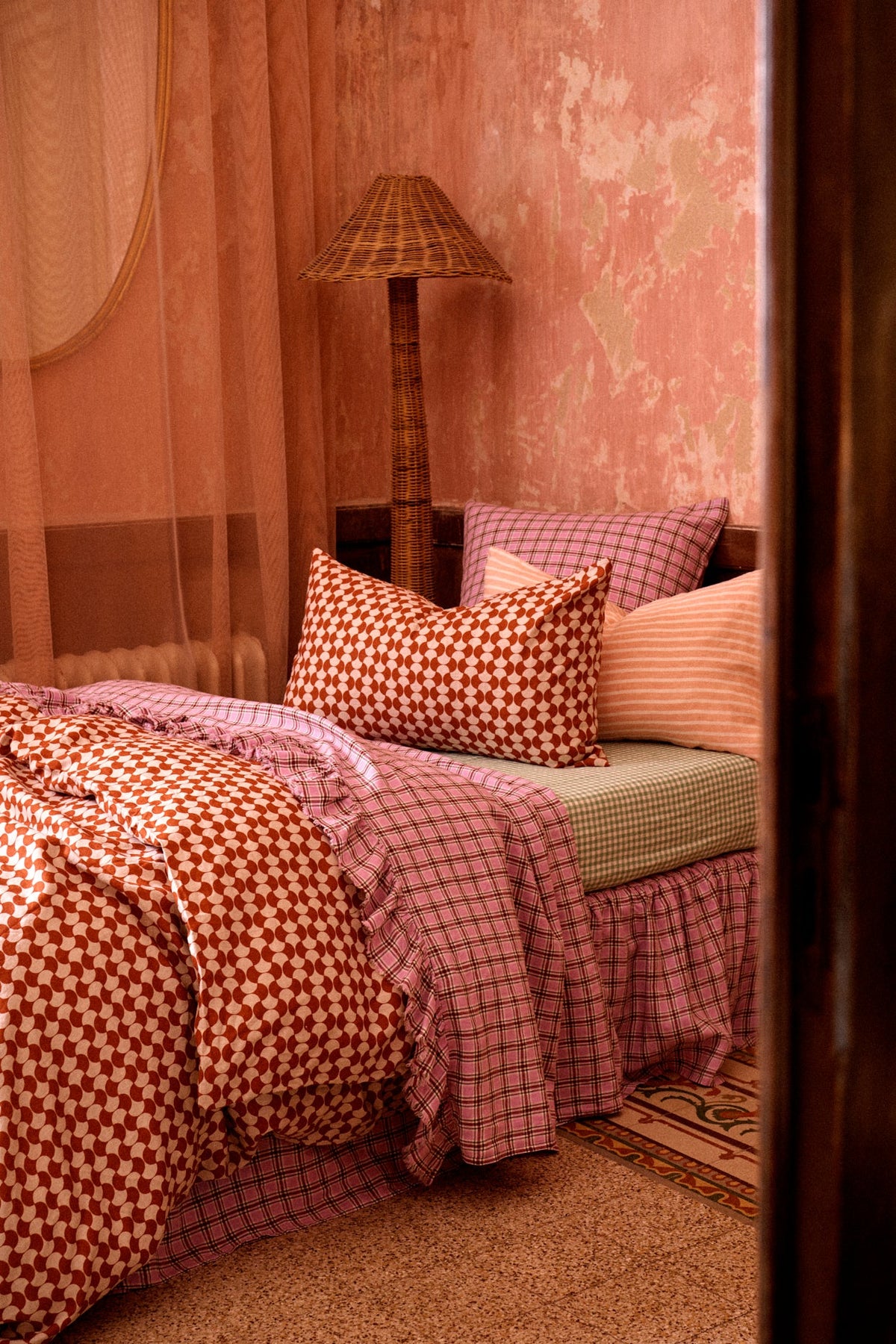 Marmelatta Check Flat Sheet