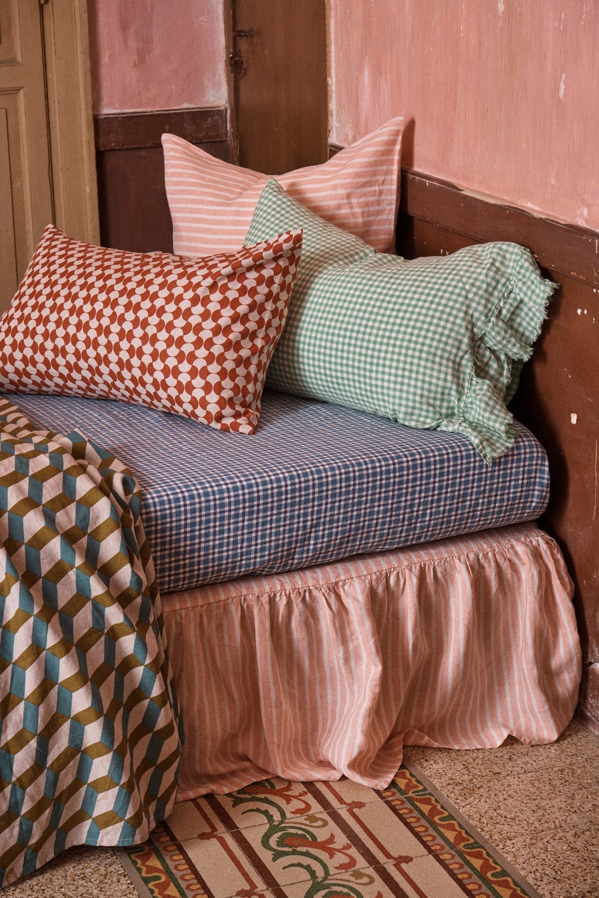 Fresco Gingham Pillowcase Sets