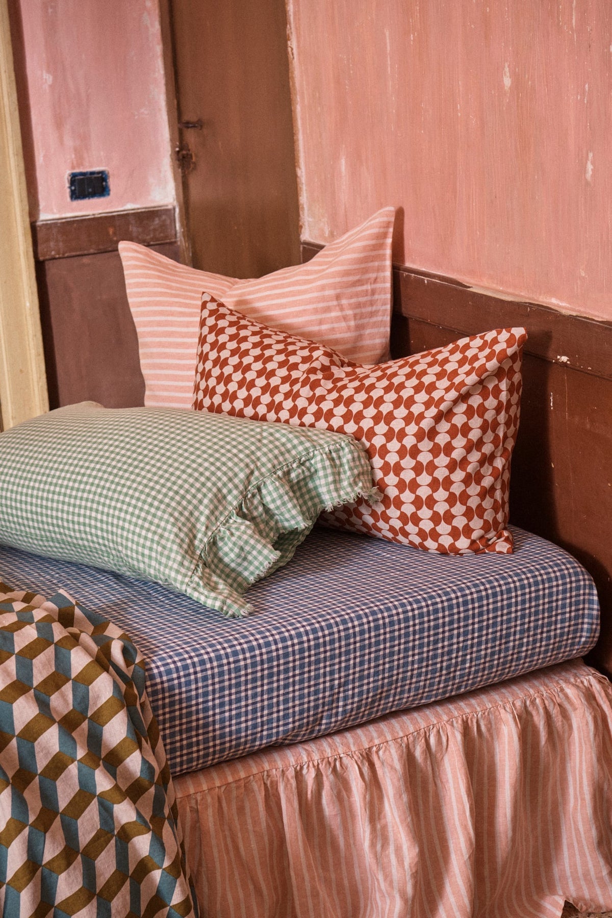 Fresco Gingham Pillowcase Sets