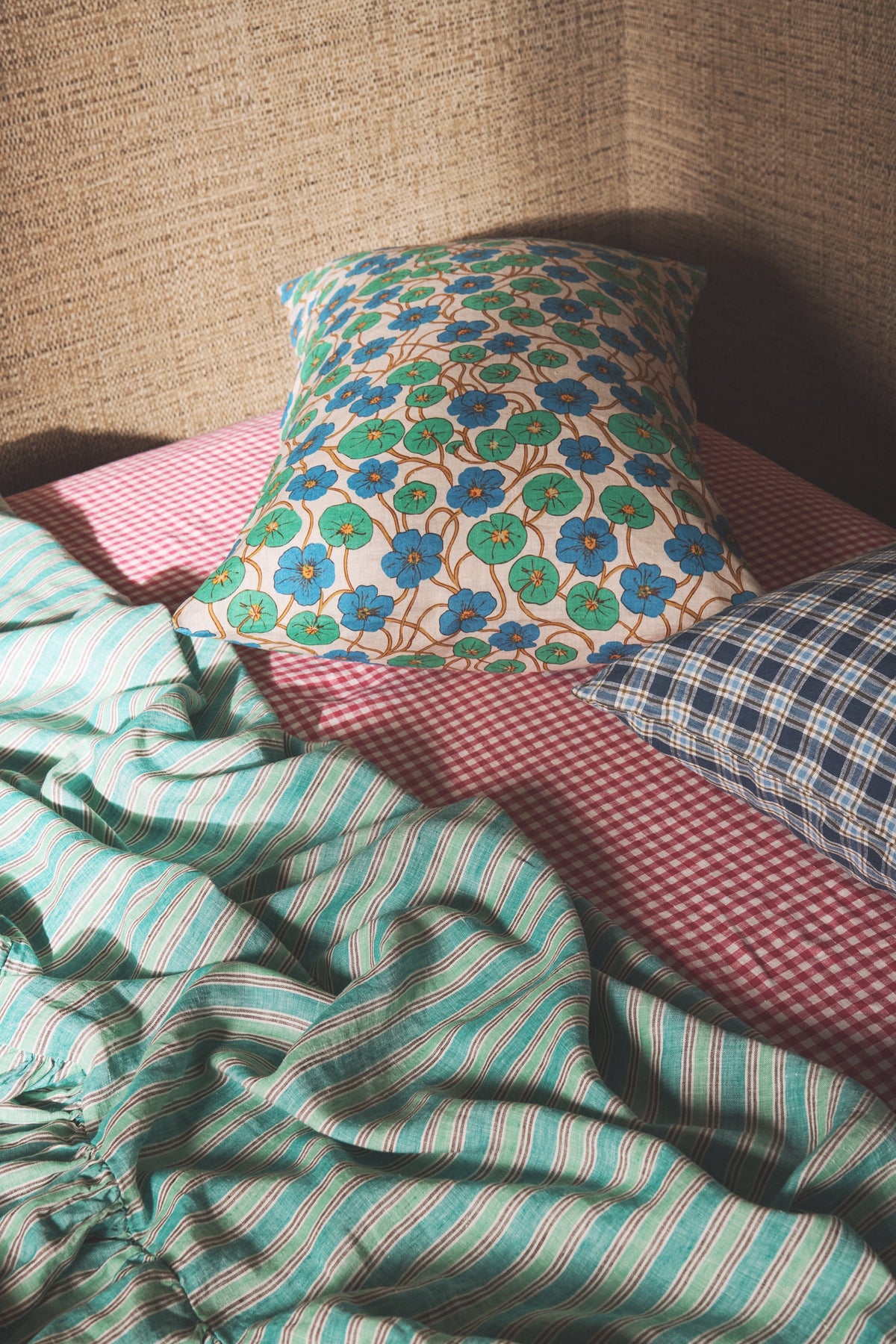 NEW - Johanna Gingham Fitted Sheet