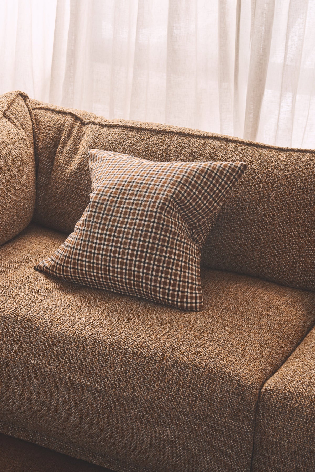 NEW - Sparrows Check Cushion