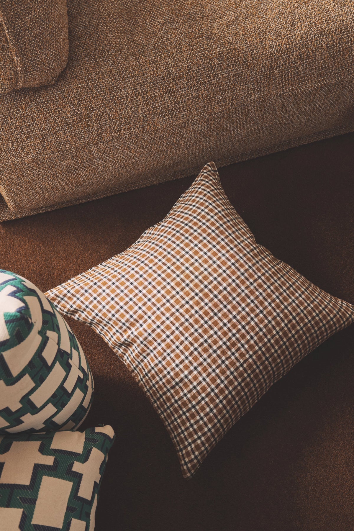 NEW - Sparrows Check Cushion