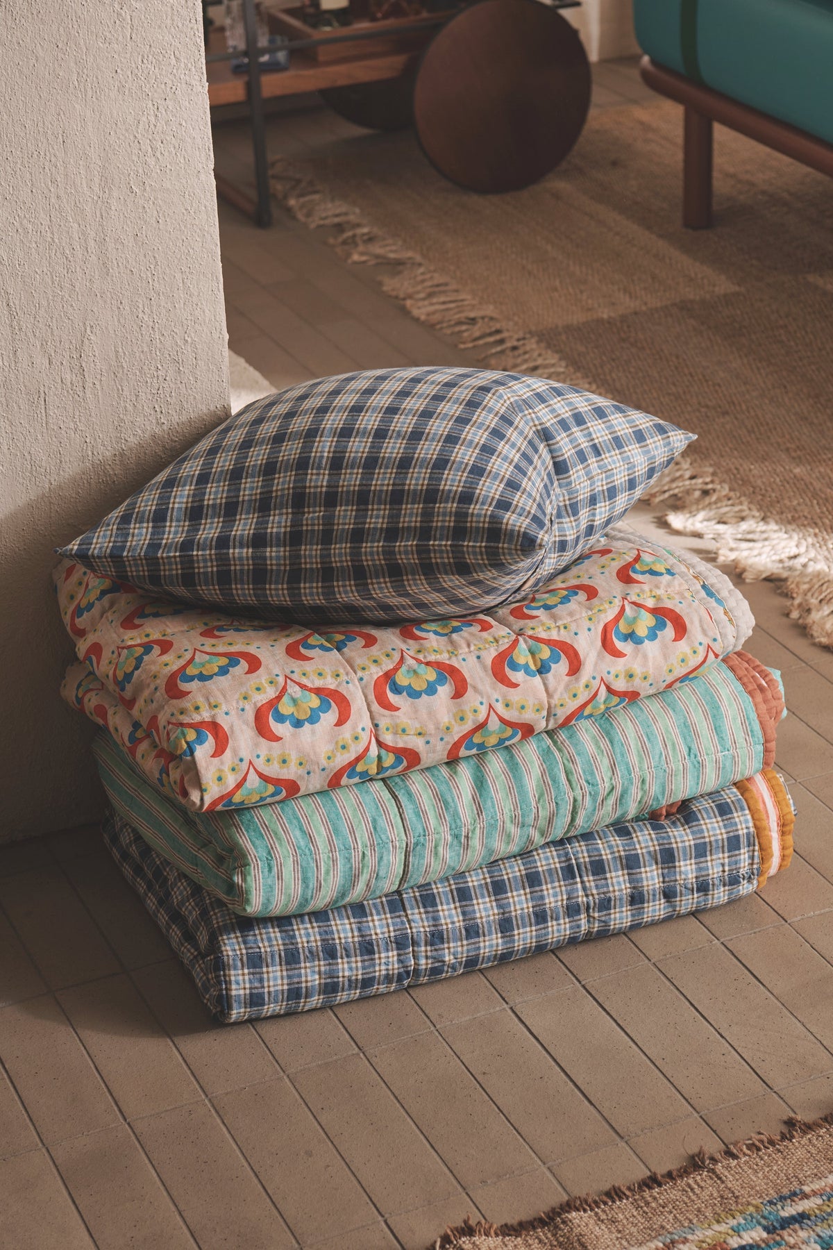 NEW - Addis Check Cushion