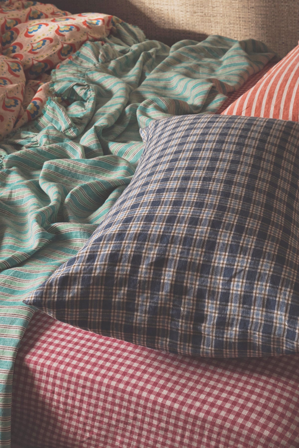 NEW - Addis Check Pillowcase Sets