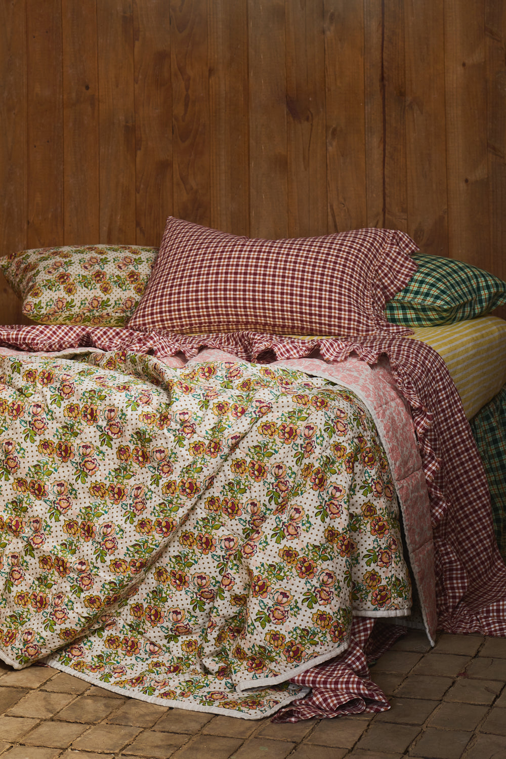 NEW - Grevillea Check Pillowcase Sets