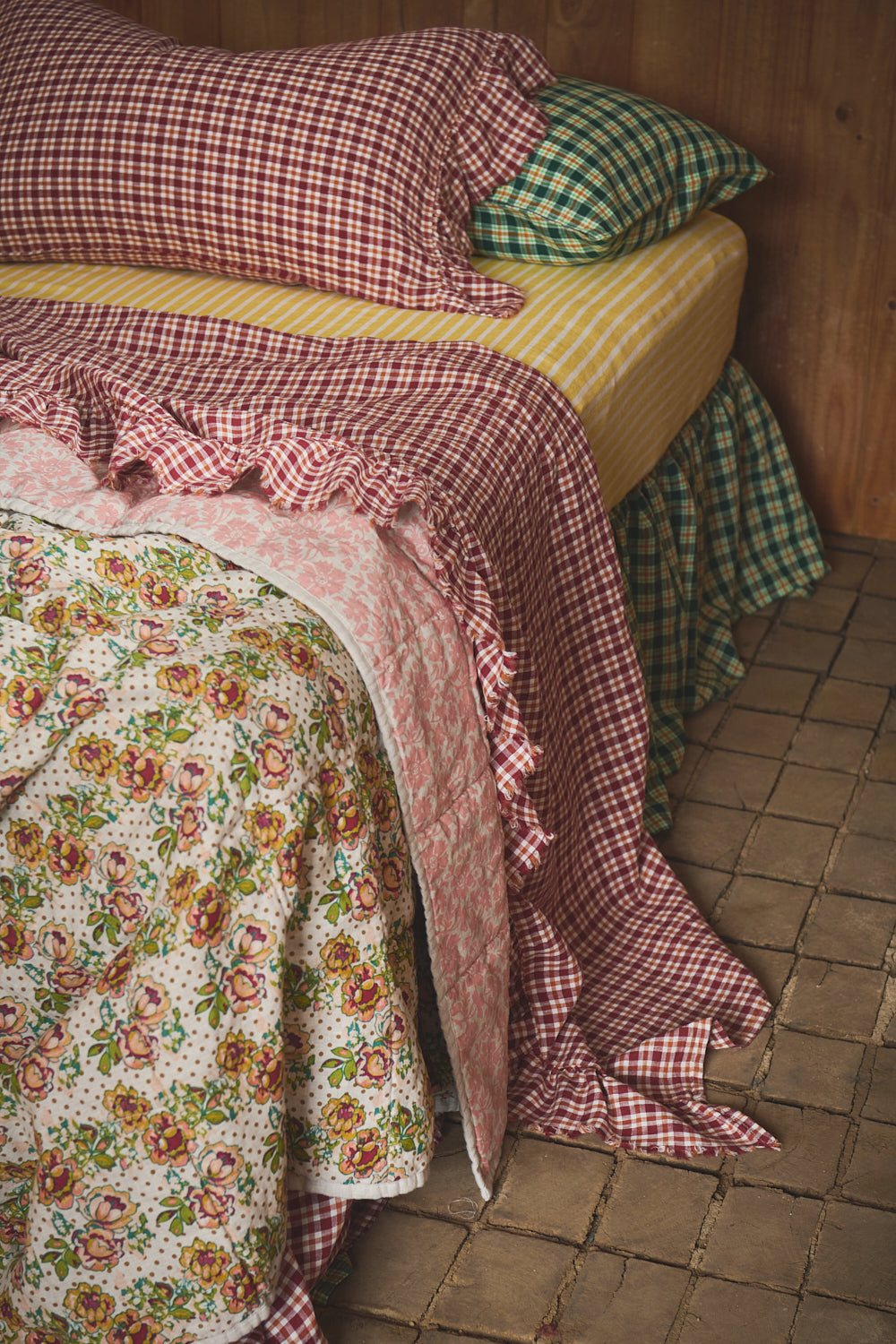 NEW - Banksia Check Pillowcase Sets