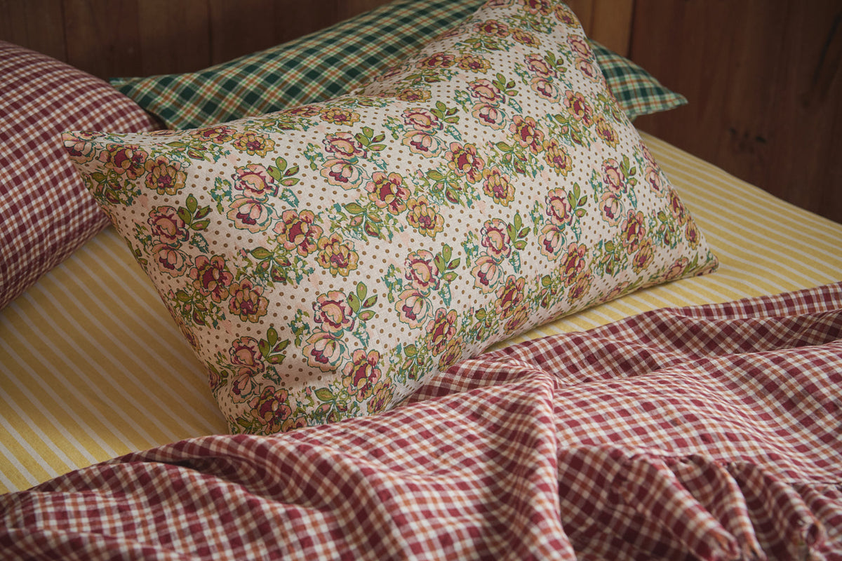 NEW - Banksia Check Pillowcase Sets