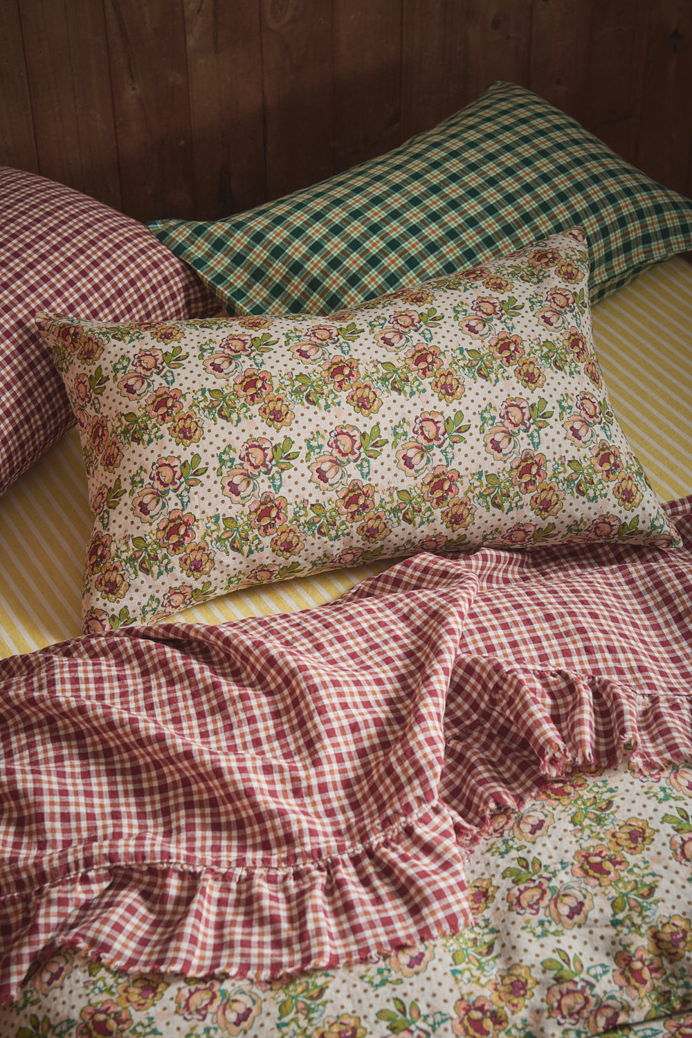 NEW - Banksia Check Pillowcase Sets