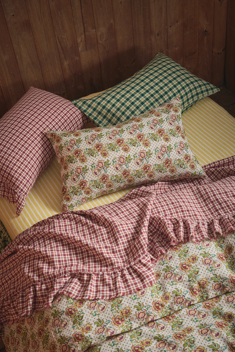 NEW - Grevillea Check Pillowcase Sets