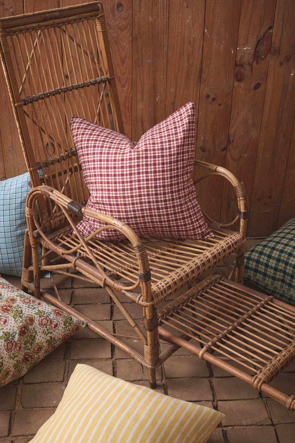 NEW - Grevillea Check Cushion