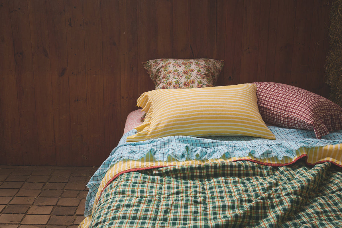 NEW - Wattle Stripe Pillowcase Sets