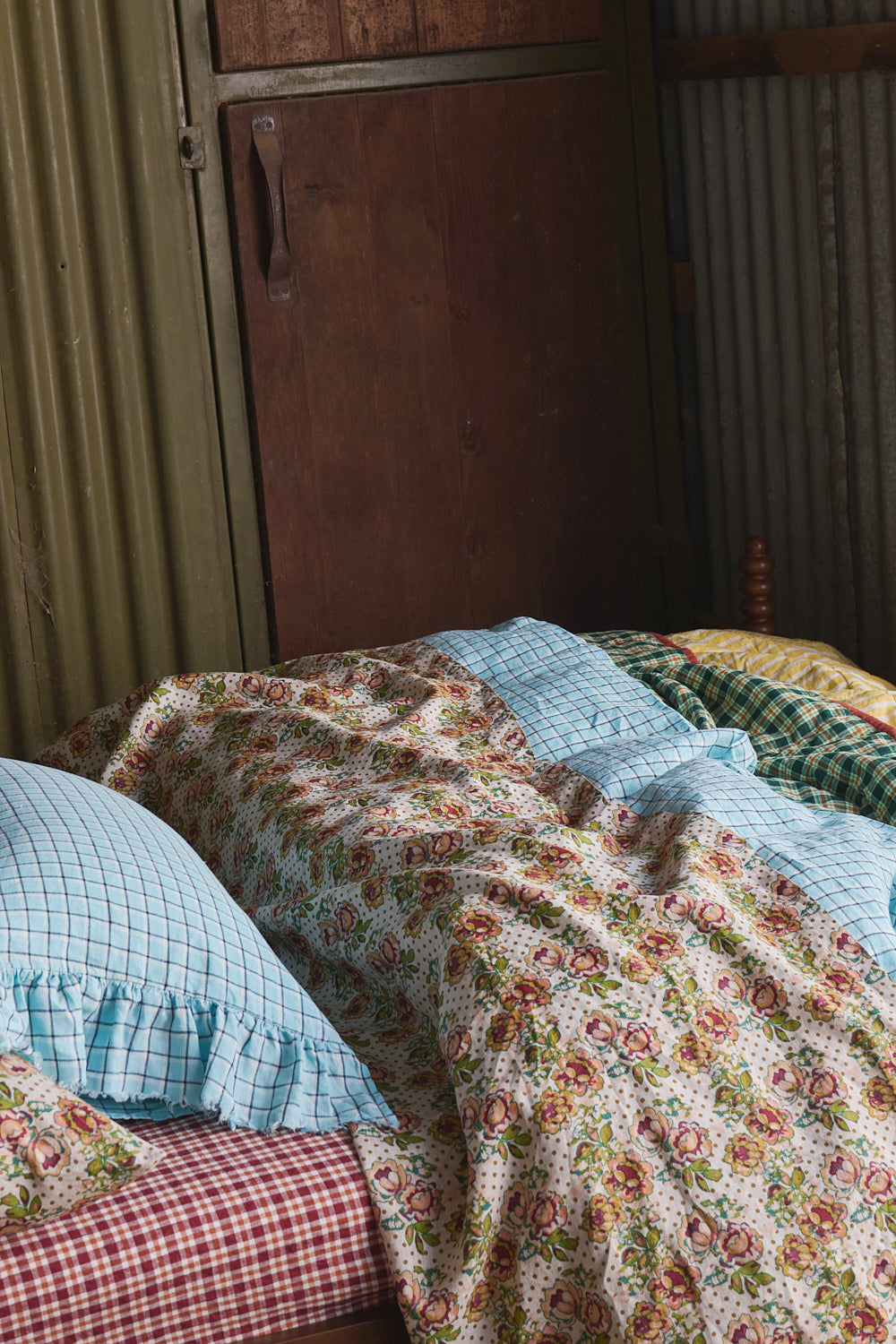 NEW - Fairywren Check Duvet Cover